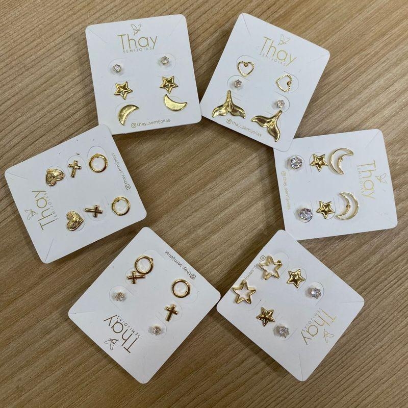 Brinco Trio Ouro