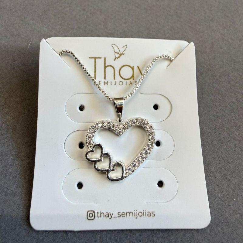 Colar 3 Coraçoes