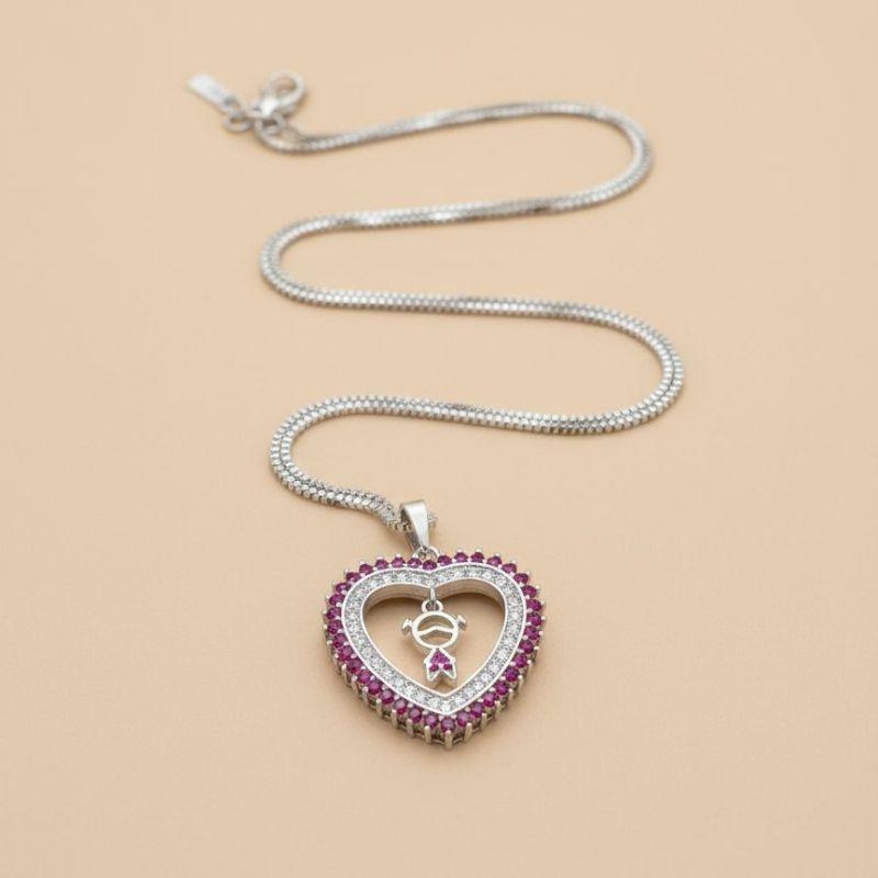 Colar Coração Mãe