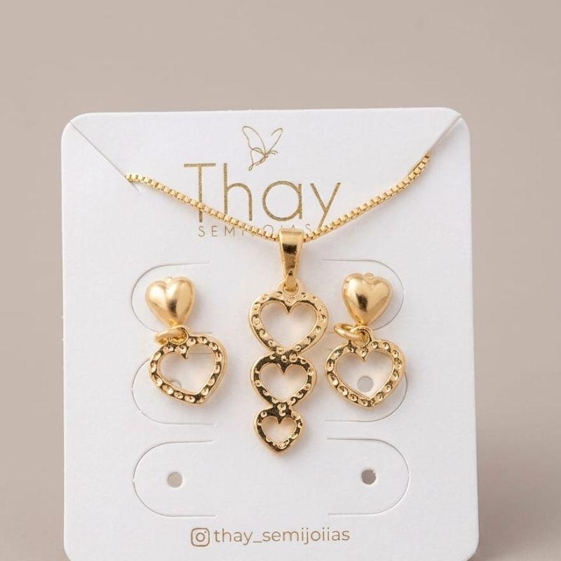 Conjunto 3 Coraçoes