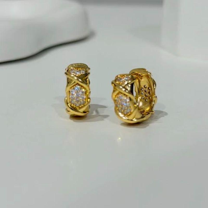 Argola Baño En Oro