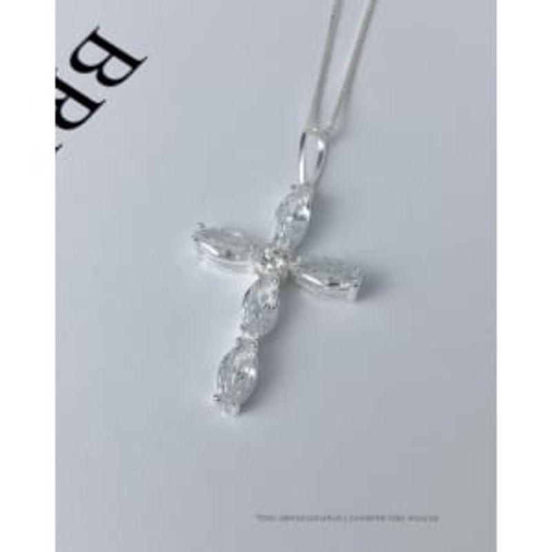 Colar Cruz Cristal