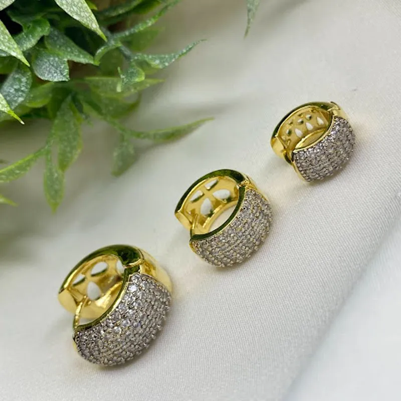 Argolas Elegance Cravejada