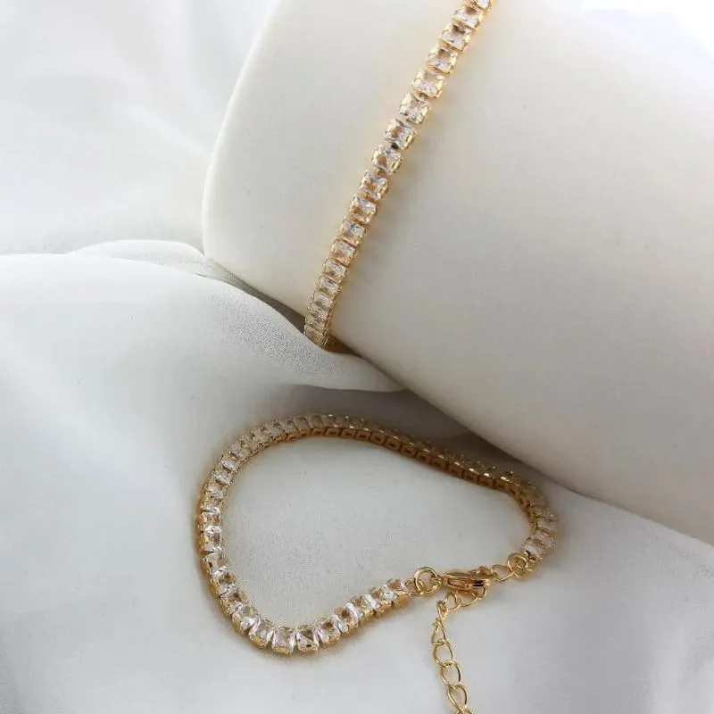 Pulseira Riviera Carrê Cristal