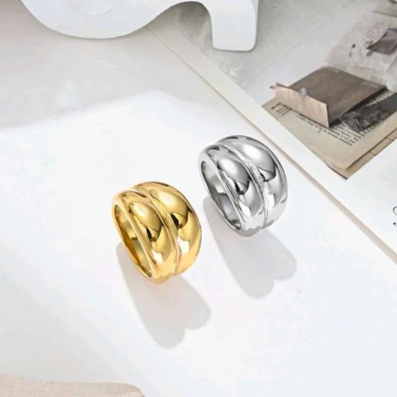 Anel Duplo Ouro