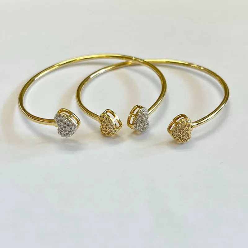 Bracelete  Coração Cravejado