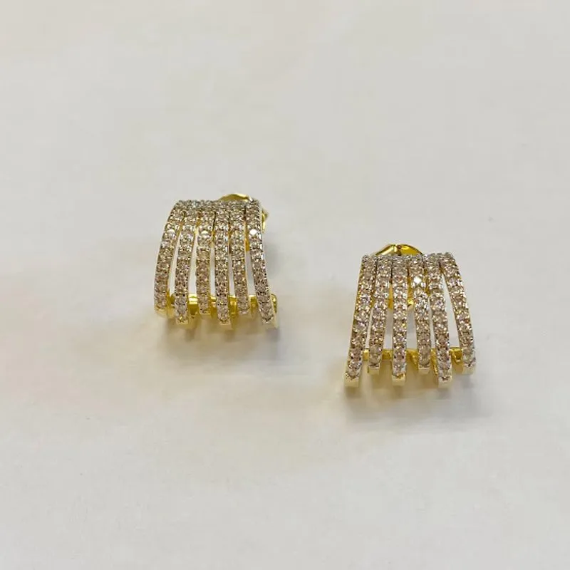 Brinco Ear Cuff Garras Cravejado
