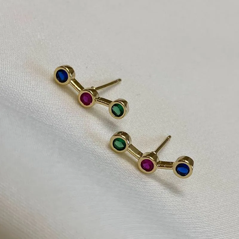 Brinco Earcuff Luxo Colorido