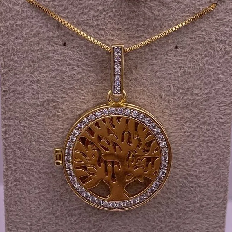 Colar arvore da vida relicário
