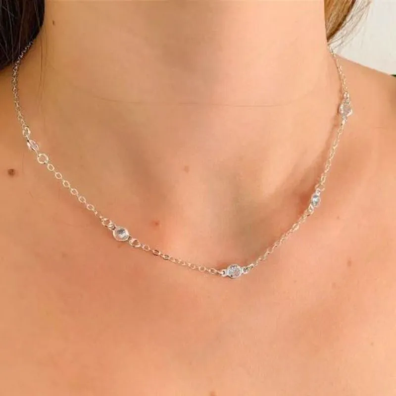 Colar Choker Pedras