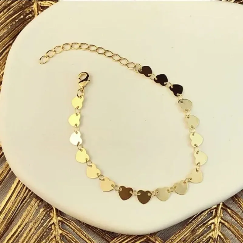 Pulseira Coração Chapinha