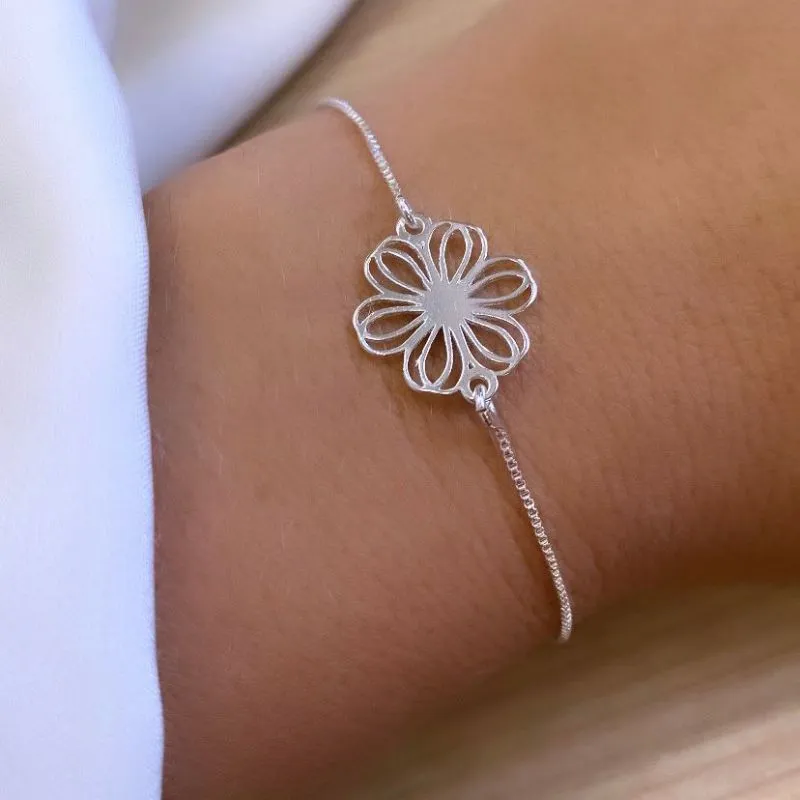 Pulseira Dupla Flor