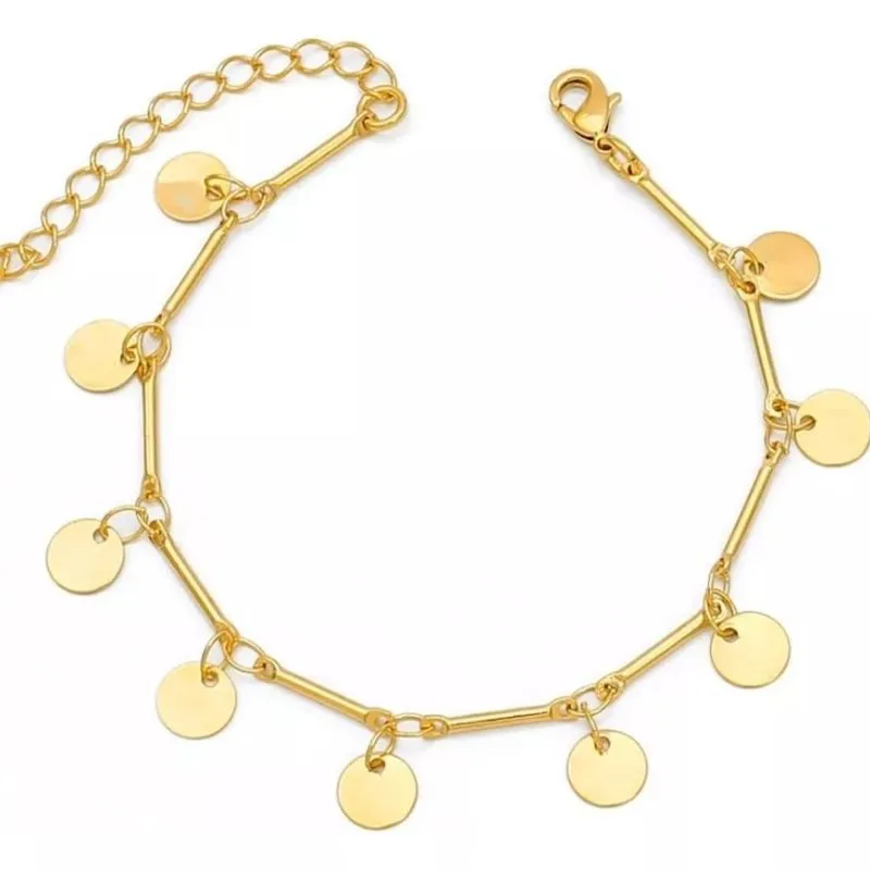 Pulseira Medalhas Lisas