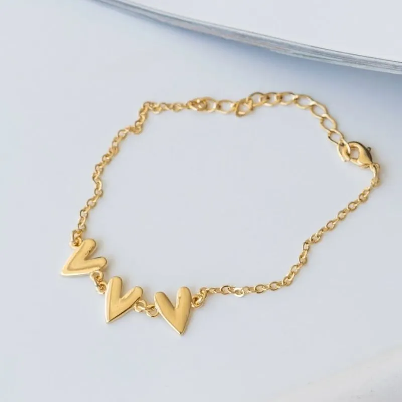 Pulseira Três Coração