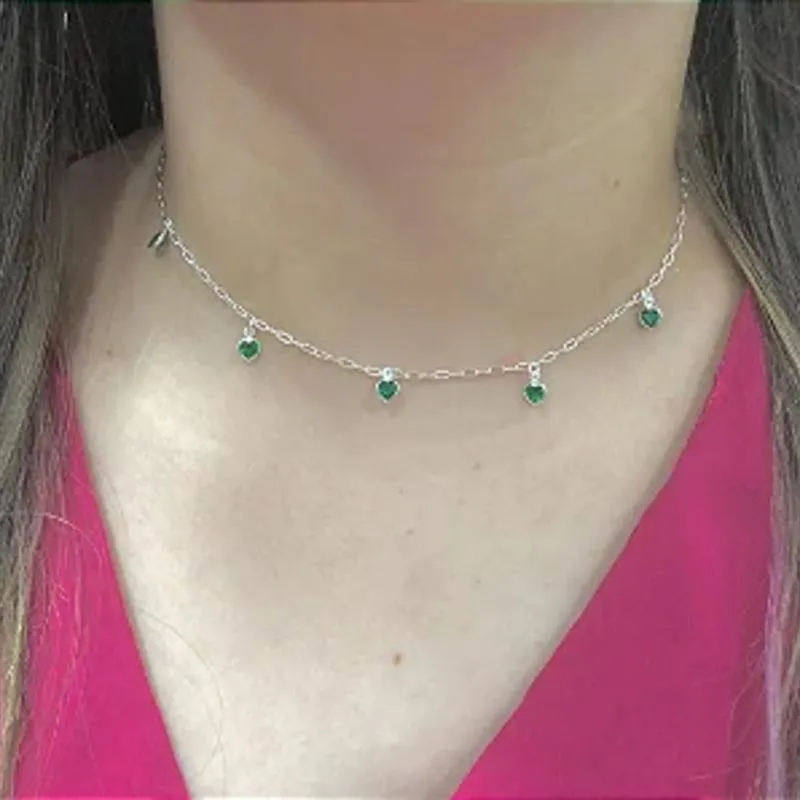 Colar Chocker Pedras