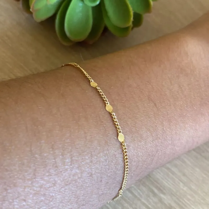 Pulseira Plaquinhas