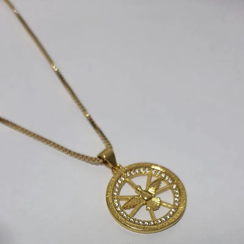 Colar Medalha Divino