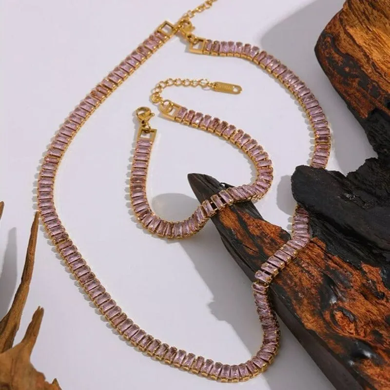 Colar Riviera Rose Cristal