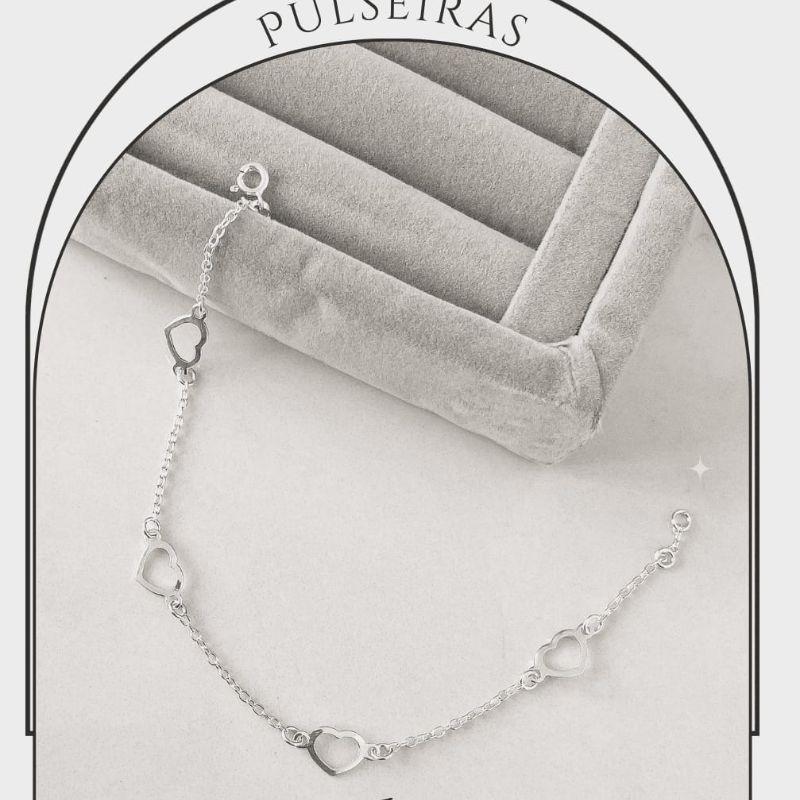 Pulseira 4 Corações