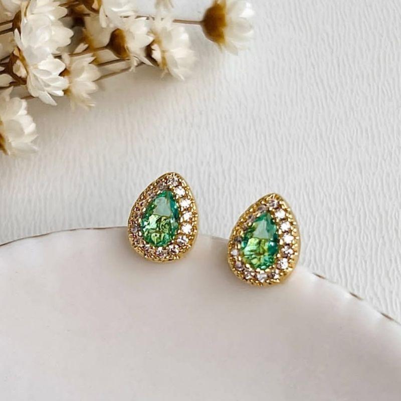 Brinco Gota Turmalina