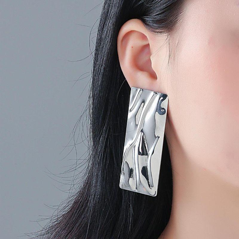 Brinco Orgânico Retângulo