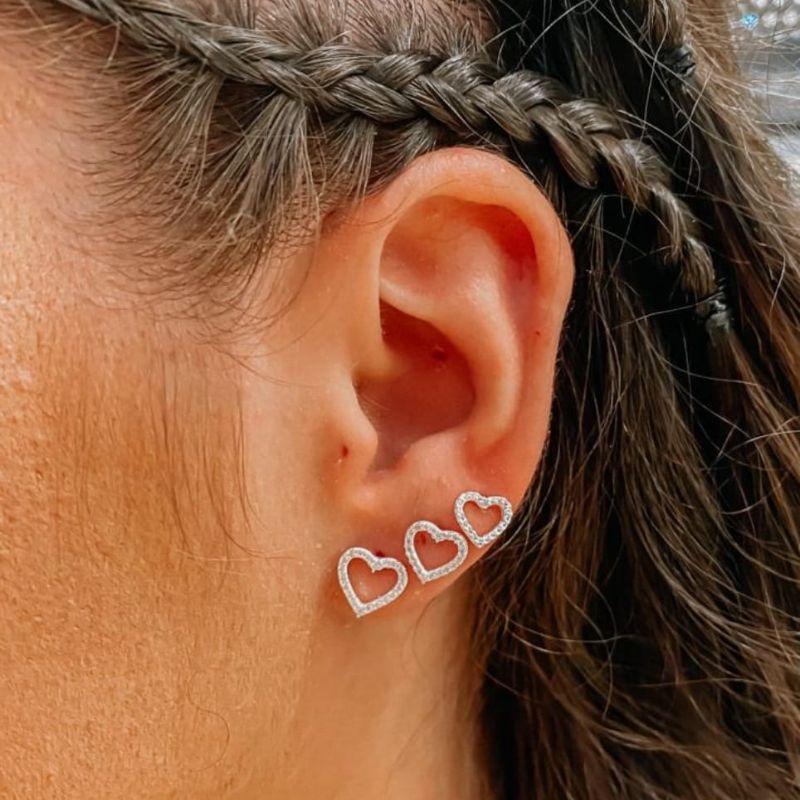 Brinco Trio Coraçao