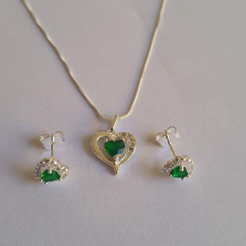 Conjunto Zirconia Verde