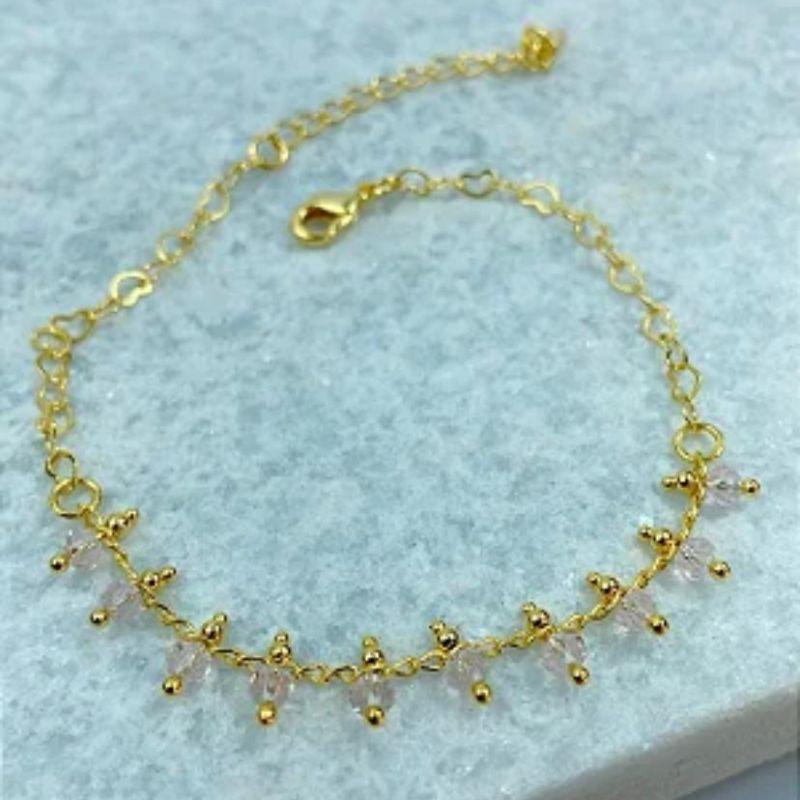 Pulseira Com Cristais