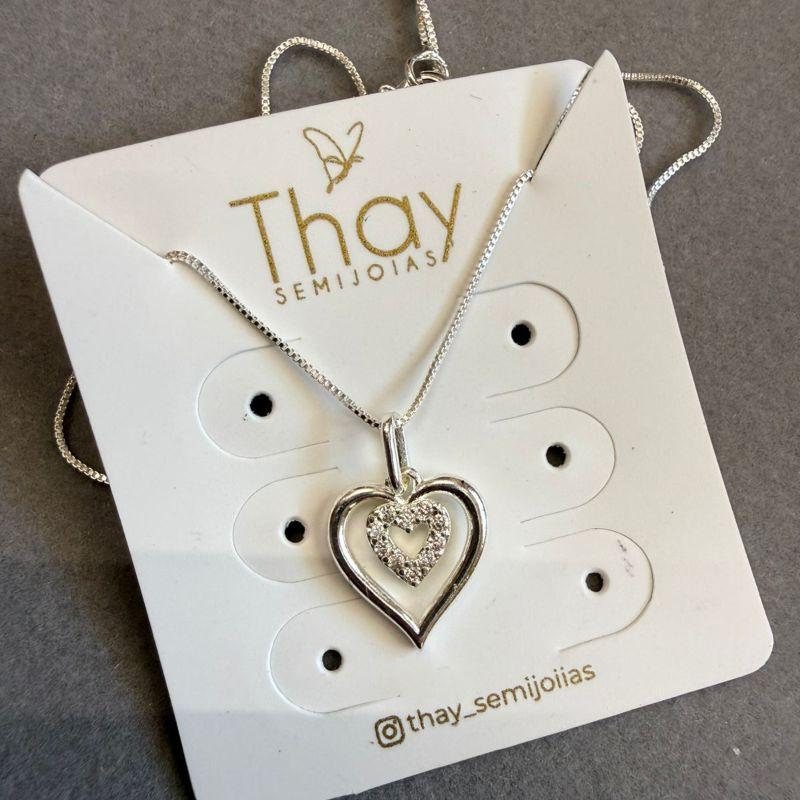 Colar 2 Coraçoes