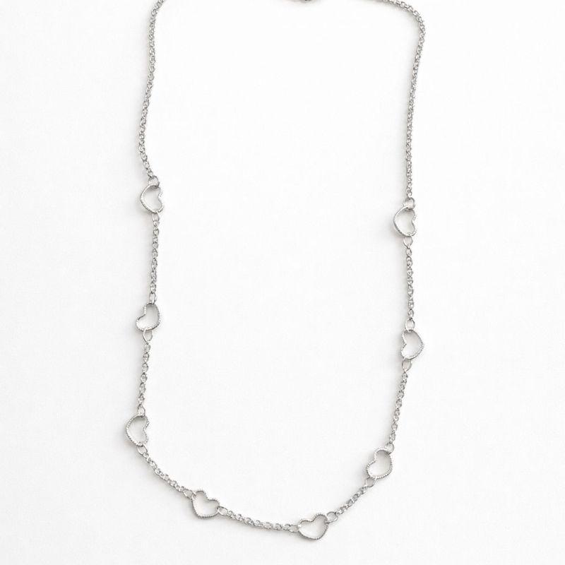 Chocker coração Prata