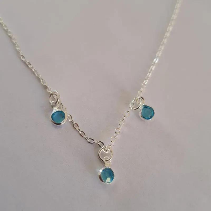Colar Luzes azul