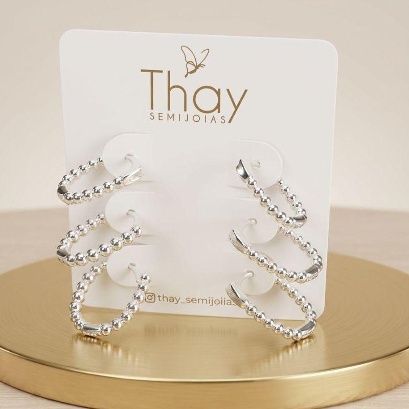 Trio Argolas Sparkle