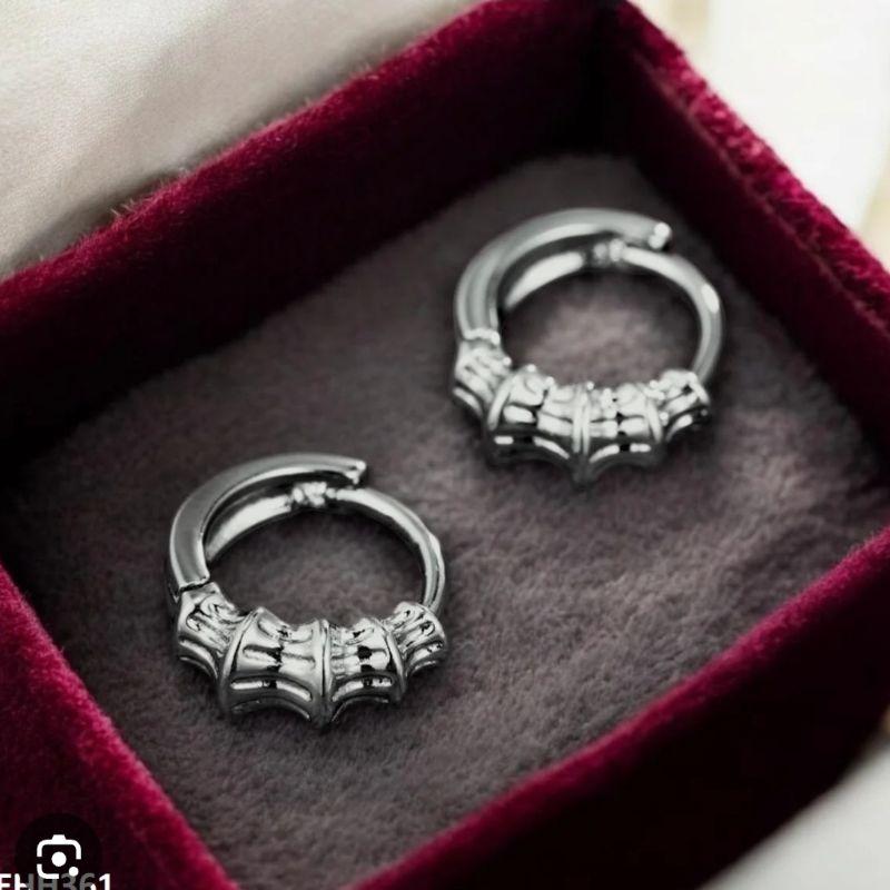 Argolas Prata Cubic
