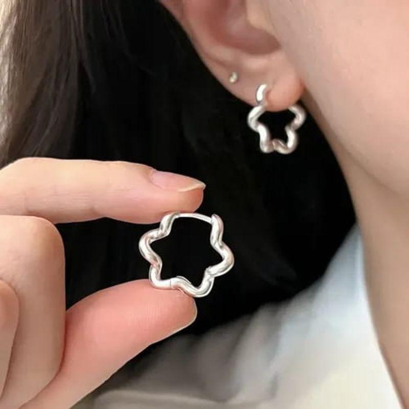 Argolas Prata Estrela