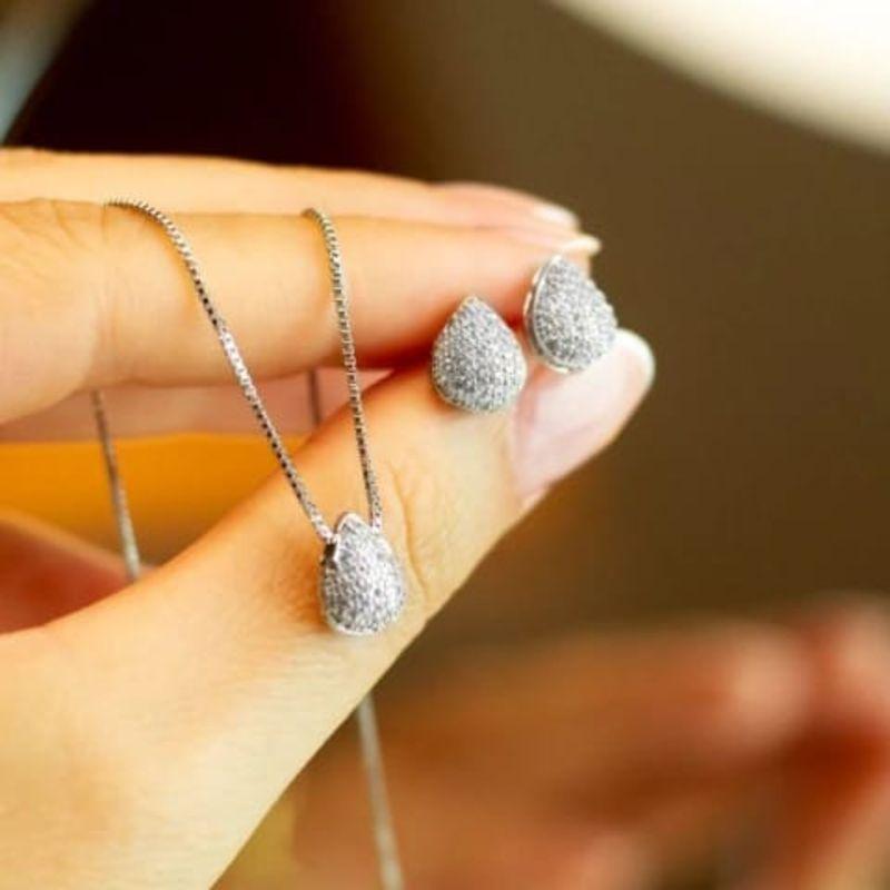 Conjunto Gota Cravejado