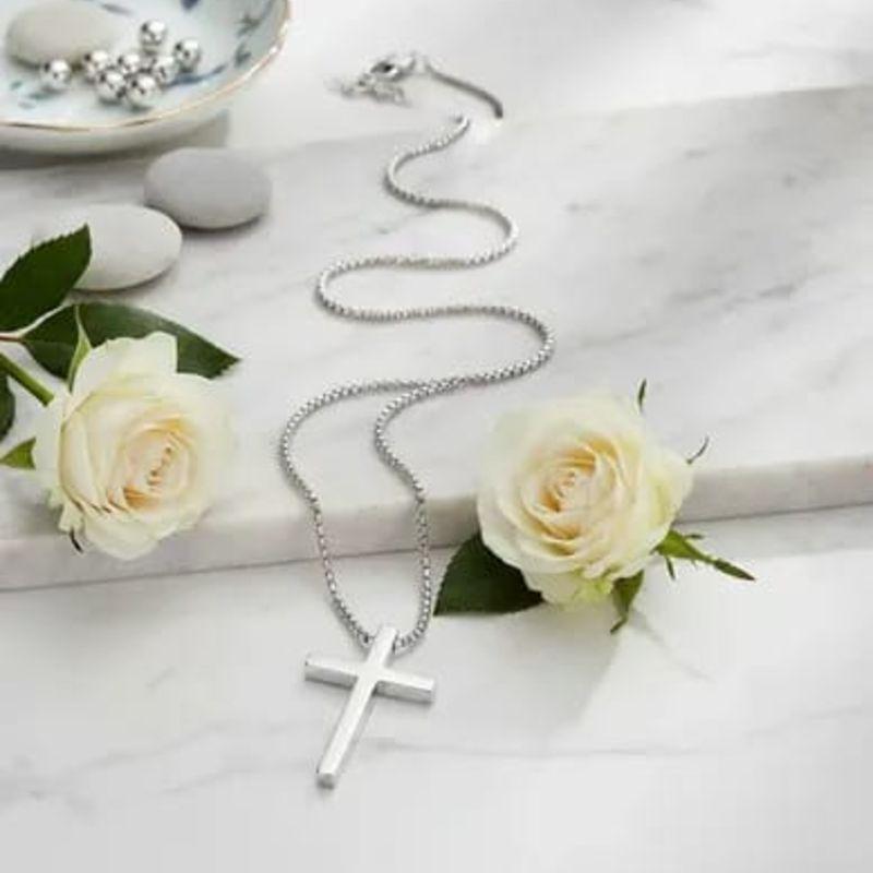 Colar Cruz de Prata