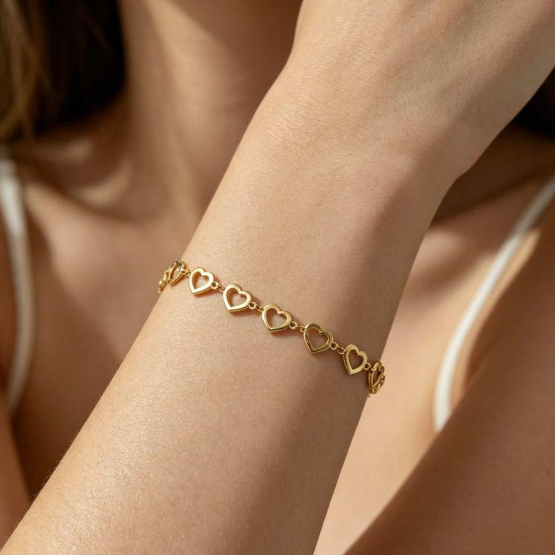 Pulseira Coraçoes